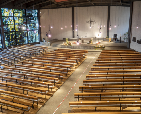 Blick von der Empore_Harald Spies_Beton Brut in Bilfingen